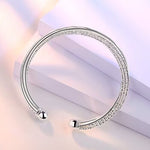 Open Silver Bangle