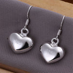 Silver Heart Necklace an Earings