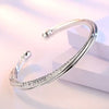 Open Silver Bangle